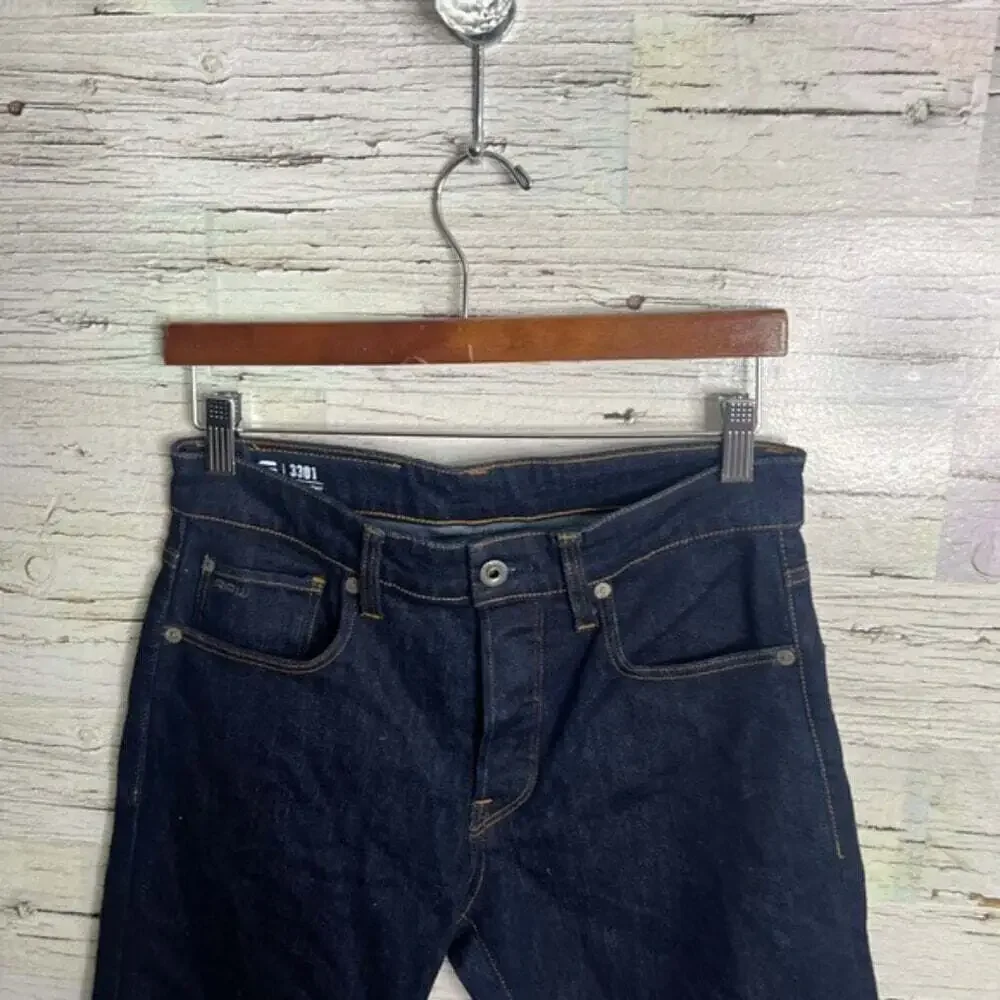 G-Star Raw 3301 Button Fly Straight Jeans Men's 28